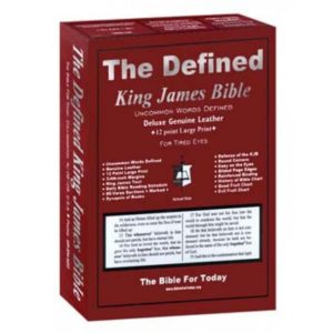 Defined King James Bible (Leather Large Print)